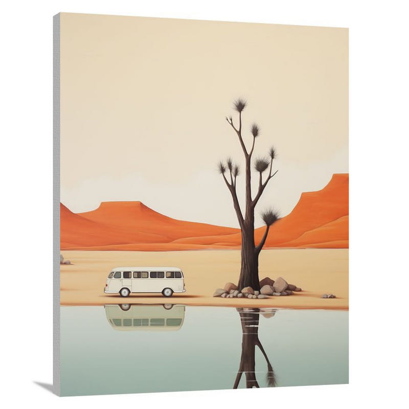 Canoe Oasis - Canvas Print