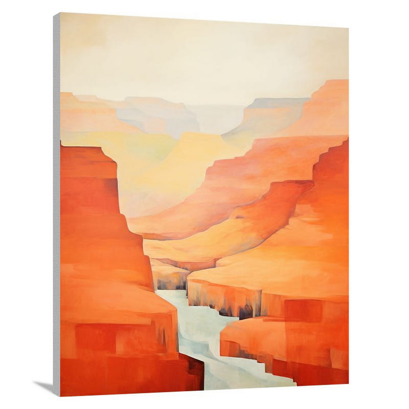 Canyon's Majesty - Minimalist - Canvas Print
