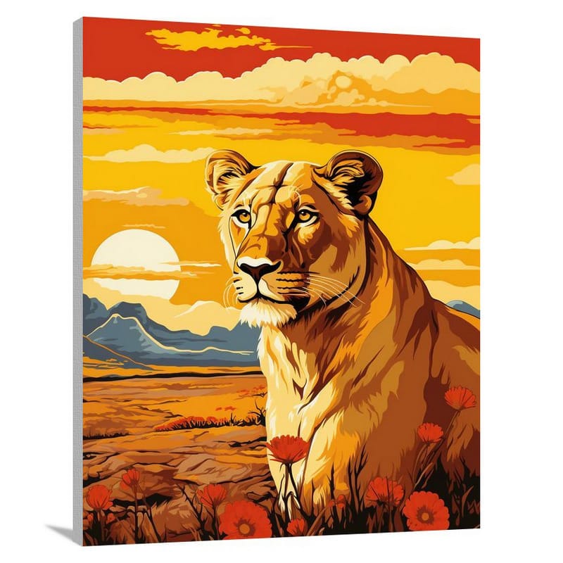 Cape Town's Roaming Majesty - Canvas Print