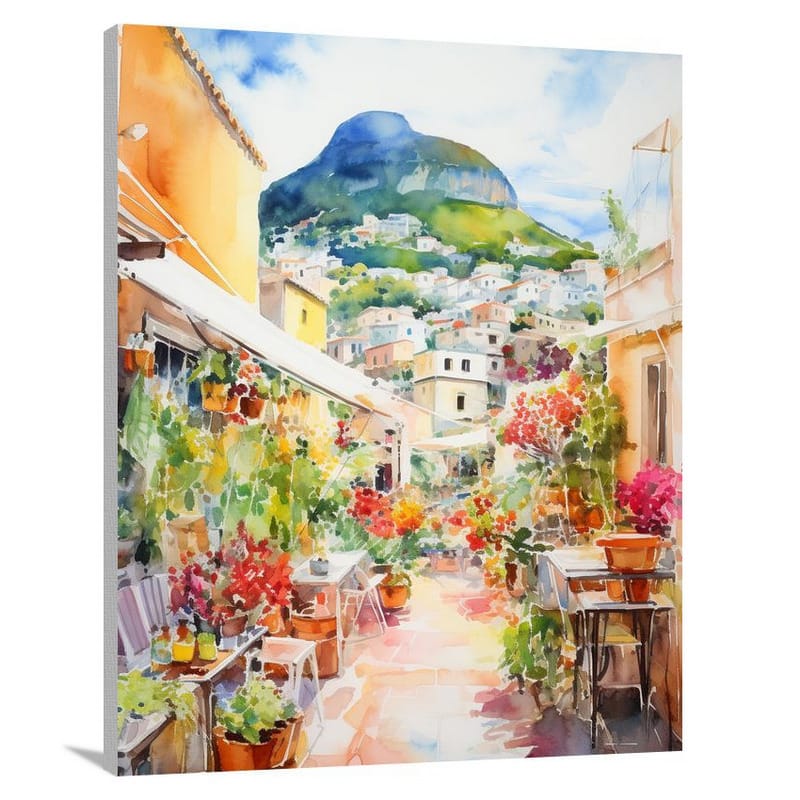 Capri Blooms - Canvas Print