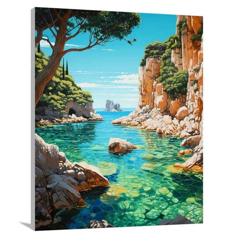 Capri's Enchanting Cove - Canvas Print