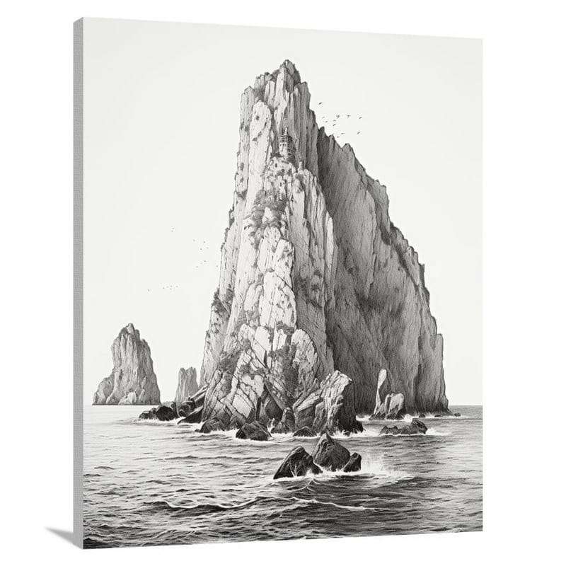 Capri's Majestic Faraglioni: - Canvas Print