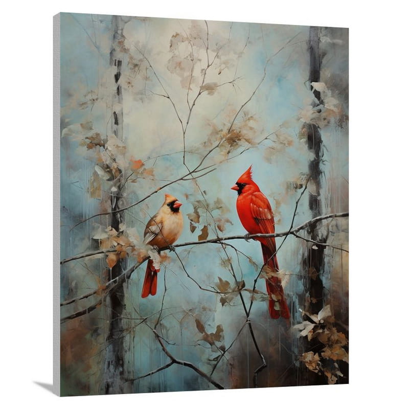 Cardinal Serenade - Canvas Print