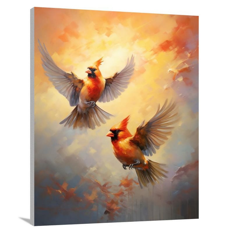Cardinal Symphony - Canvas Print