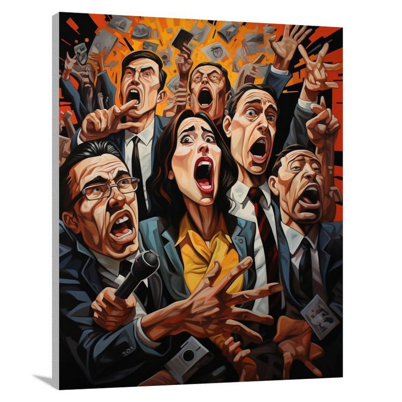 Caricature of Passion: - Canvas Print