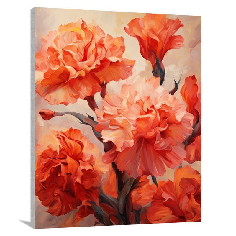 Carnation Blaze - Canvas Print
