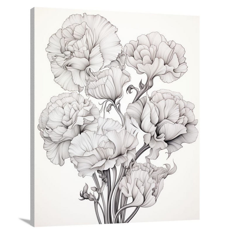 Carnation Symphony - Canvas Print