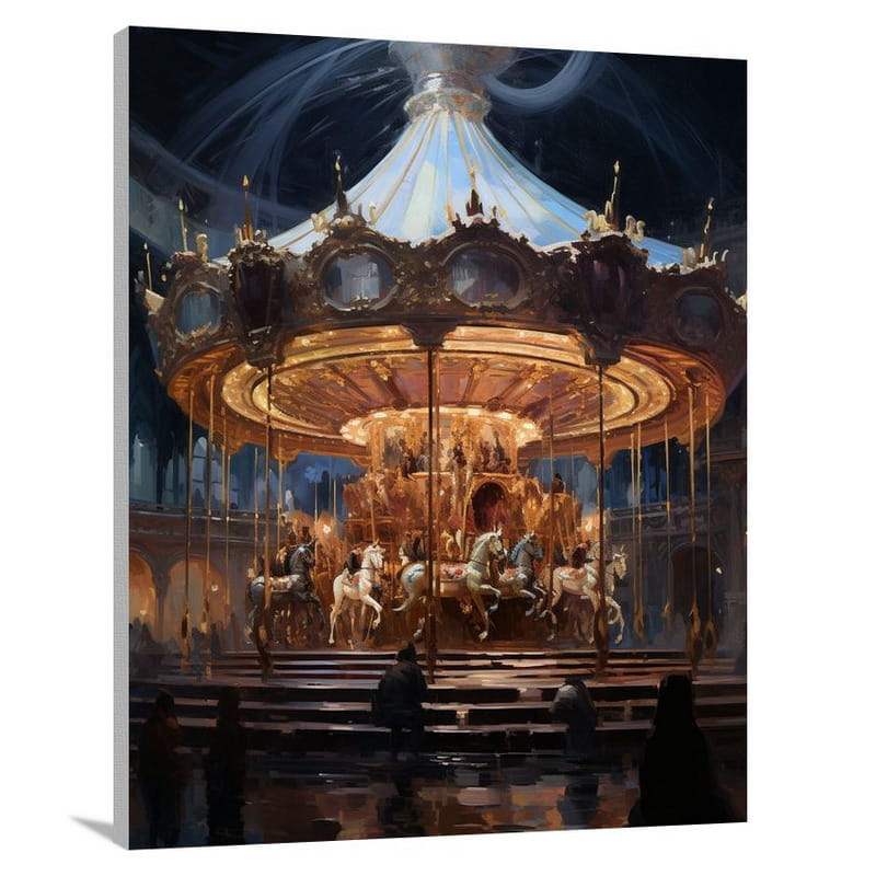 Carousel Symphony - Impressionist - Canvas Print