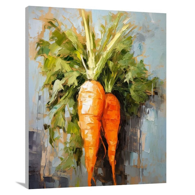 Carrot Harvest - Impressionist - Canvas Print