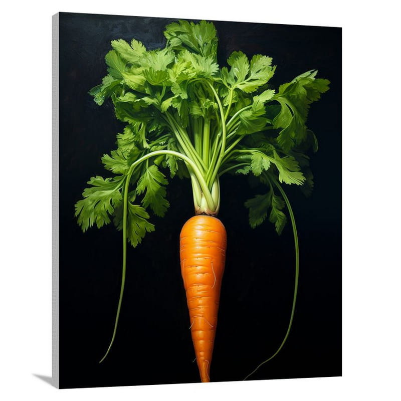 Carrot's Vibrant Temptation - Canvas Print