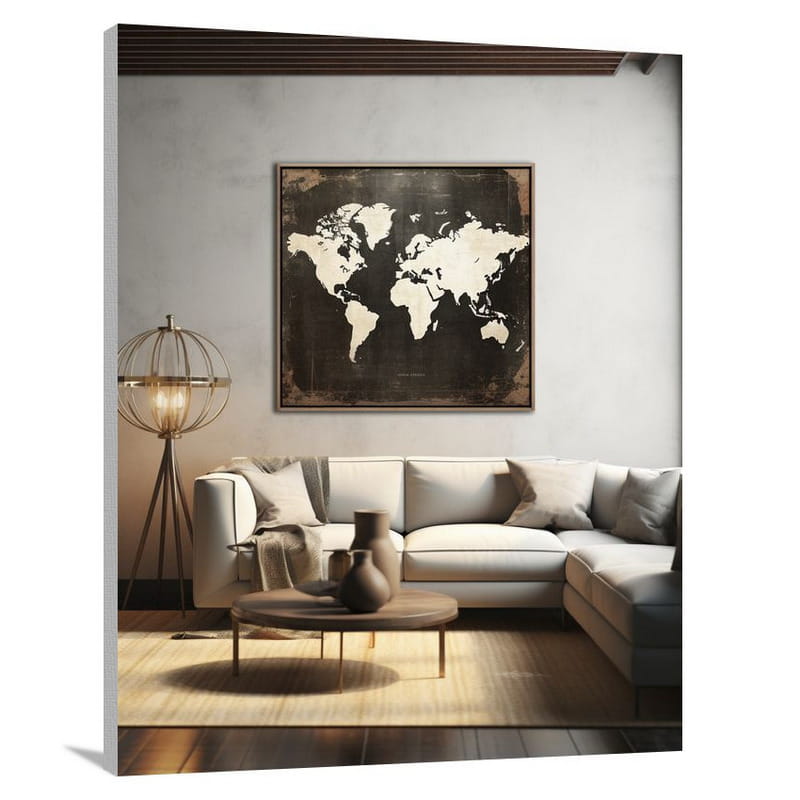 Cartographic Tapestry - Canvas Print