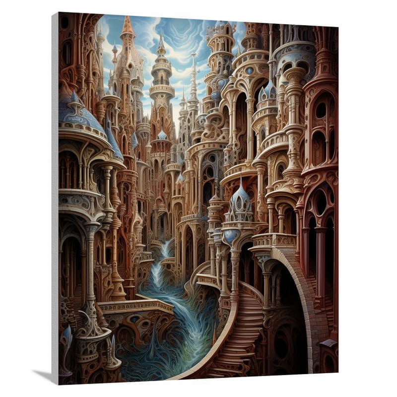 Castle & Palace: Enchanted Majesty - Contemporary Art - Canvas Print