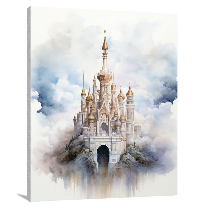 Castle & Palace in the Clouds - Canvas Print