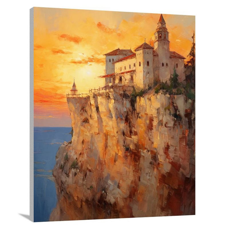 Castle & Palace: Majestic Cliff - Canvas Print