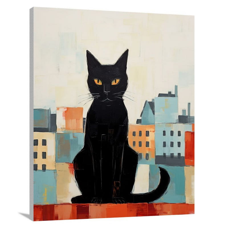 Cat's Cityscape - Canvas Print