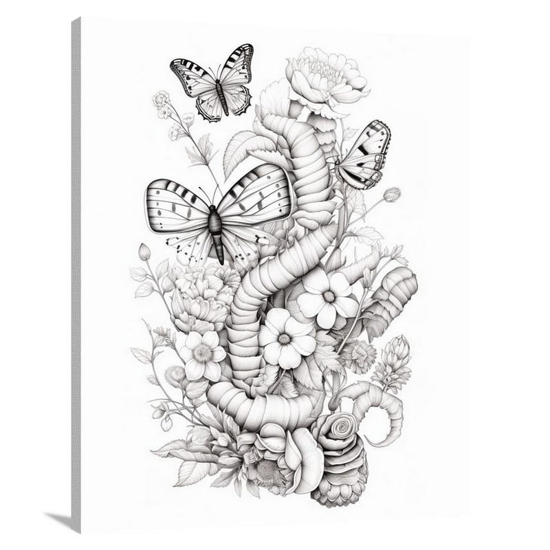 Caterpillar's Kaleidoscope - Canvas Print