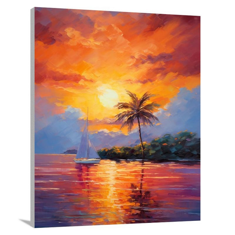 Cayman Islands Sunset - Canvas Print