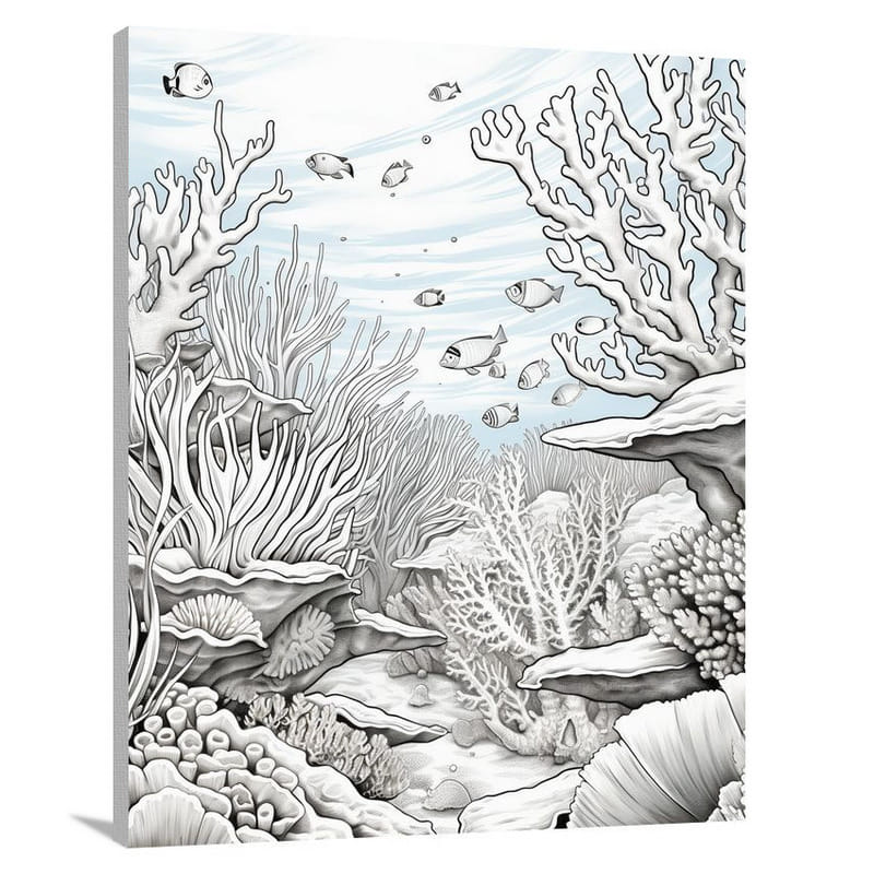 Cayman's Underwater Symphony - Canvas Print