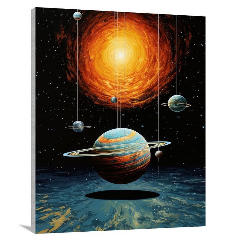 Celestial Earth - Pop Art - Canvas Print