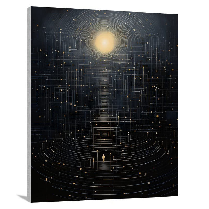 Celestial Guidance: Astrology - Minimalist - Canvas Print