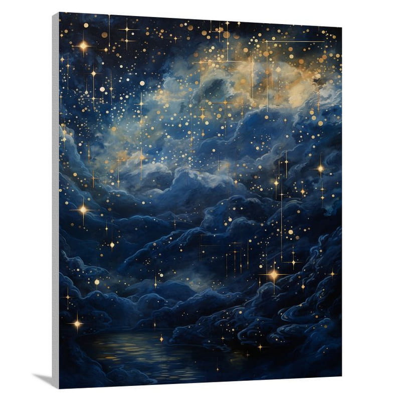 Celestial Map: Cosmic Symphony - Canvas Print
