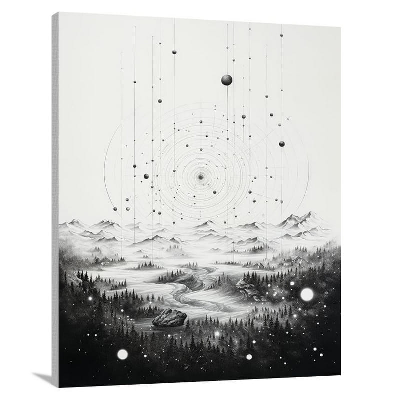 Celestial Map: Harmonious Echoes - Canvas Print