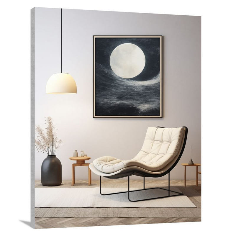 Celestial Map: Tranquil Reflections - Canvas Print