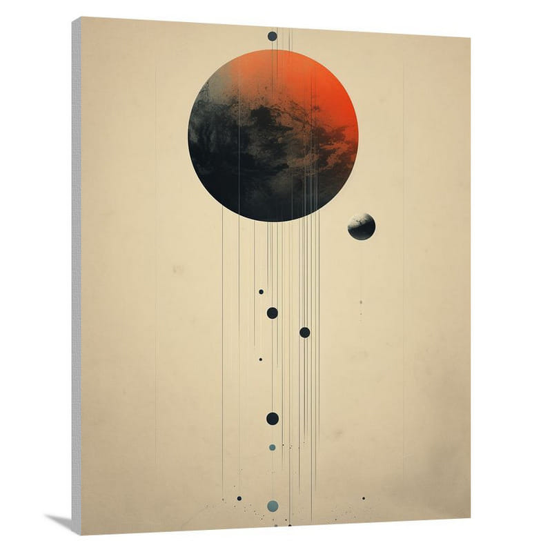 Celestial Odyssey: Solar System Symphony - Canvas Print