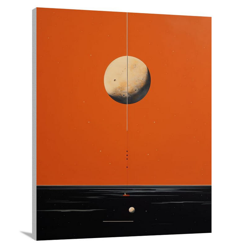Celestial Path: Solar System Symphony - Canvas Print
