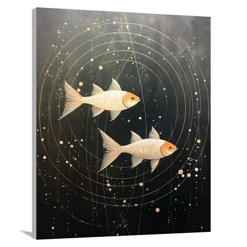 Celestial Pisces - Canvas Print