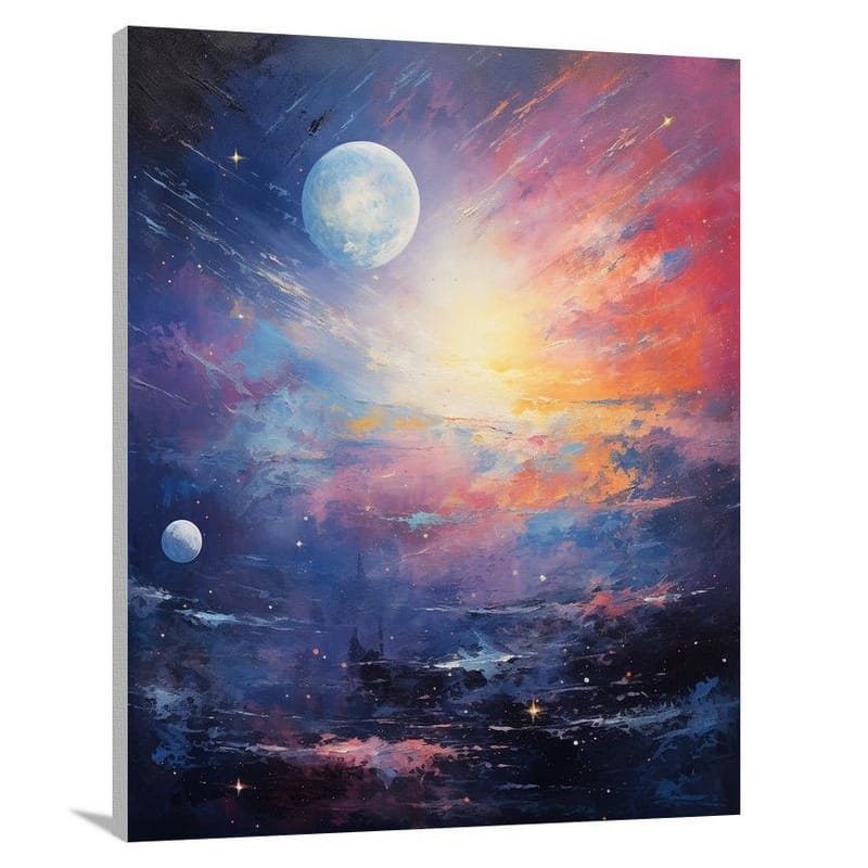 Celestial Planet - Impressionist - Canvas Print