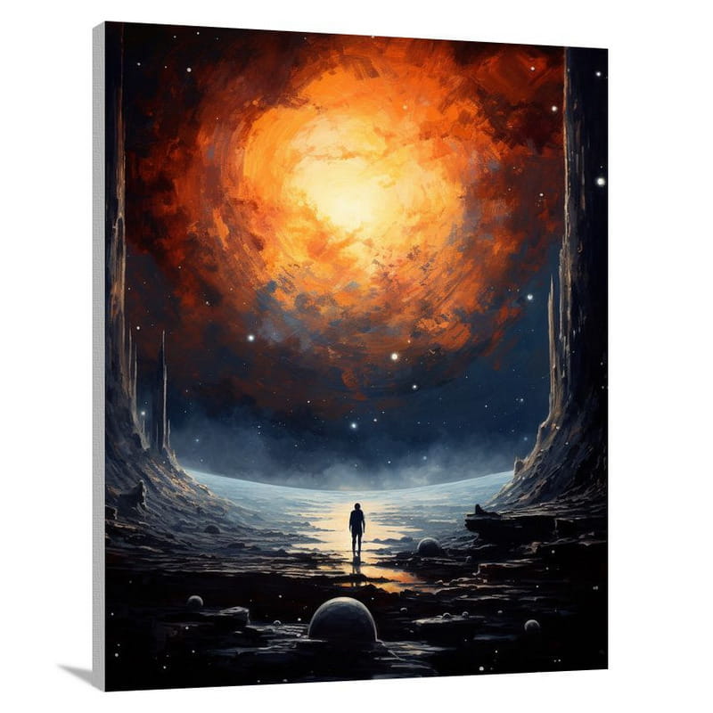 Celestial Reverie: Exploring the Solar System - Canvas Print