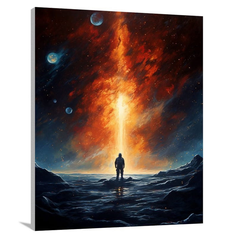 Celestial Reverie: Solar System Symphony - Canvas Print