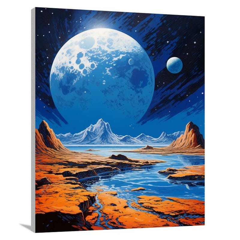 Celestial Serenity: Space Exploration - Canvas Print
