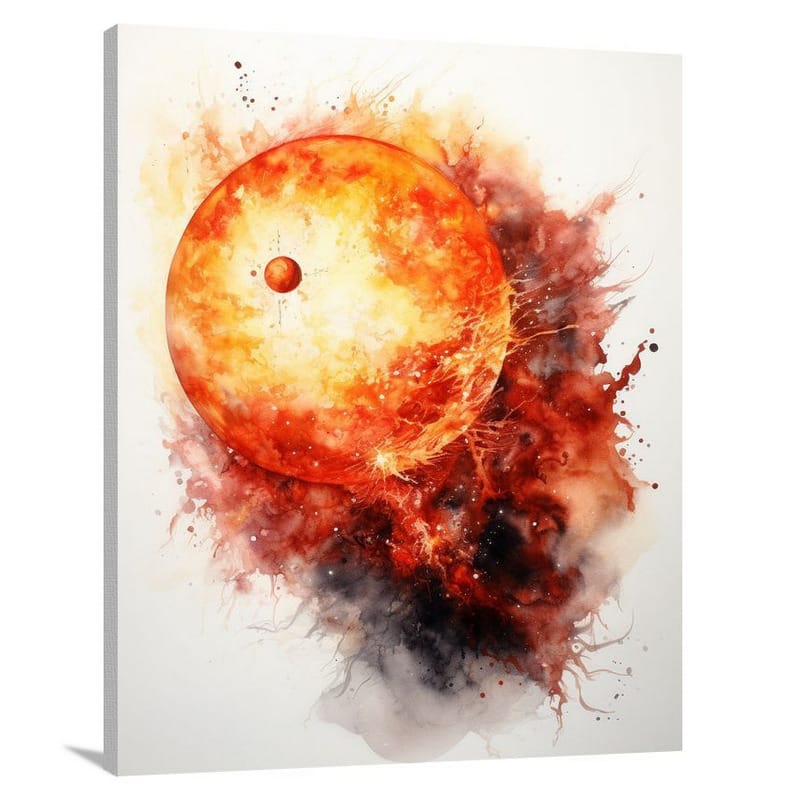 Celestial Symphony: Solar System's Dance - Canvas Print