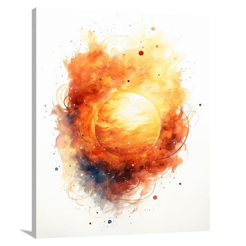 Celestial Symphony: Solar System Serenade - Canvas Print