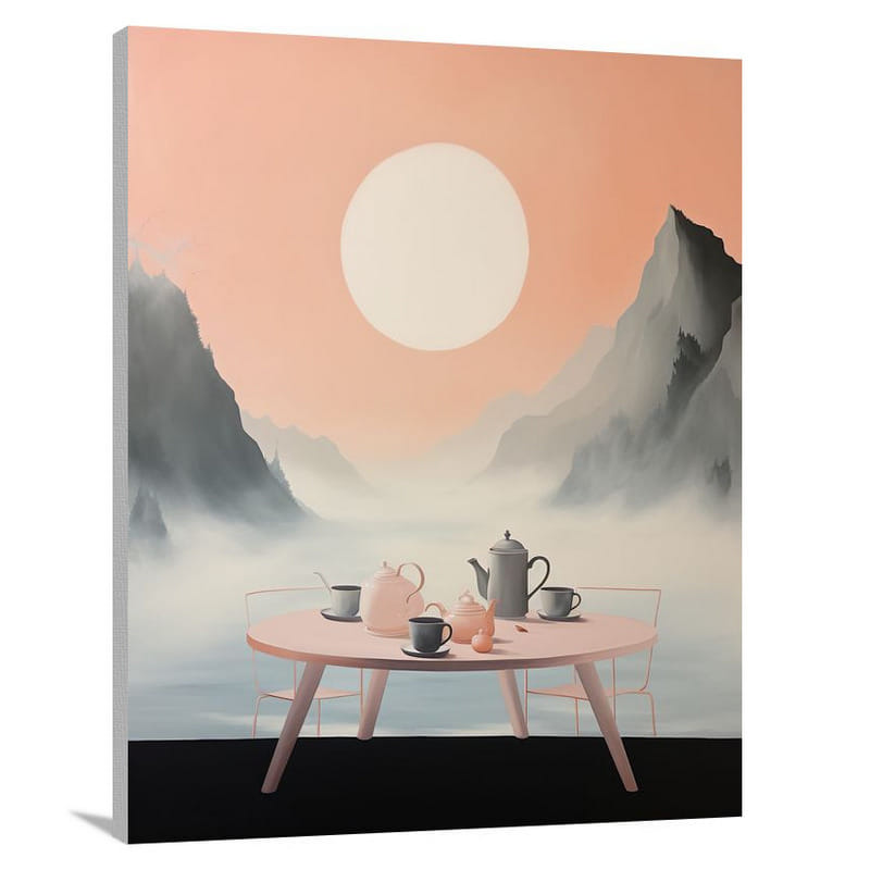 Celestial Tea Party - Minimalist - Canvas Print