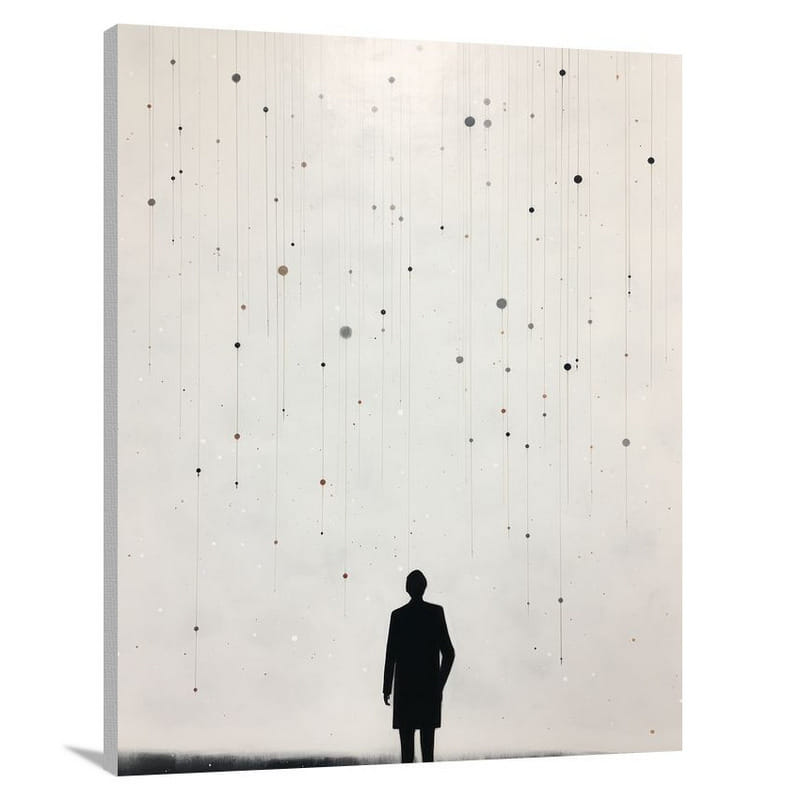Celestial Whispers: A Constellation's Embrace - Canvas Print