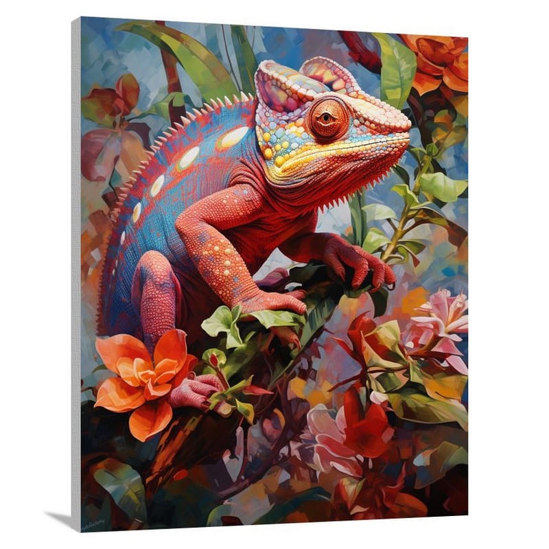 Chameleon's Camouflage - Canvas Print
