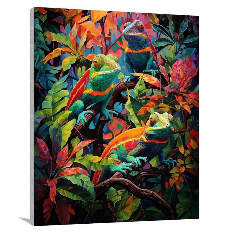 Chameleon's Kaleidoscope - Canvas Print