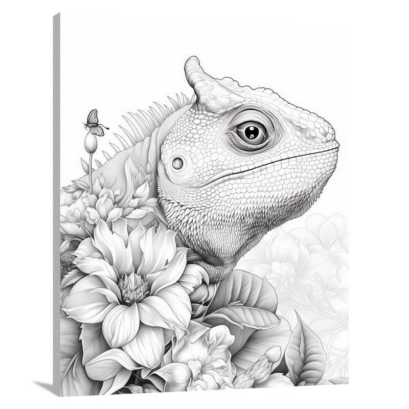 Chameleon's Serenade - Canvas Print