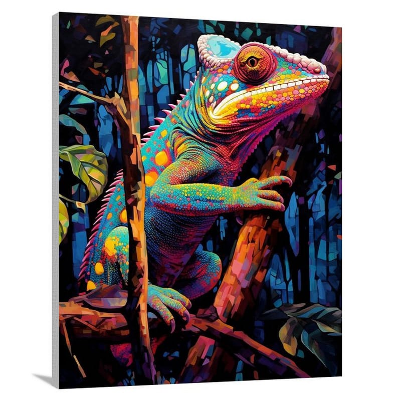 Chameleon's Twilight - Pop Art - Canvas Print