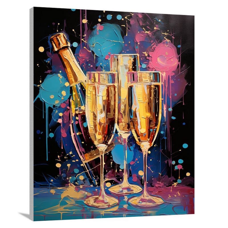 Champagne Symphony - Canvas Print
