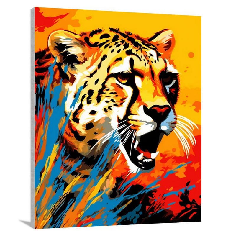 Cheetah's Dance of Survival - Canvas Print