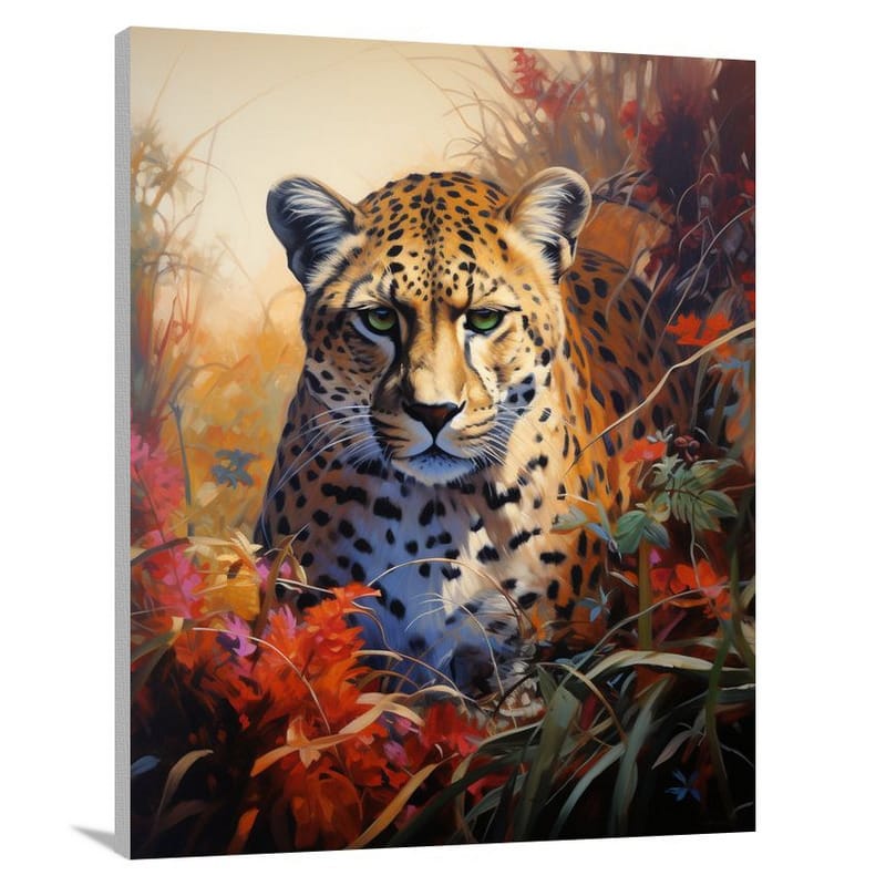 Cheetah's Gaze: Untamed Wilderness - Canvas Print
