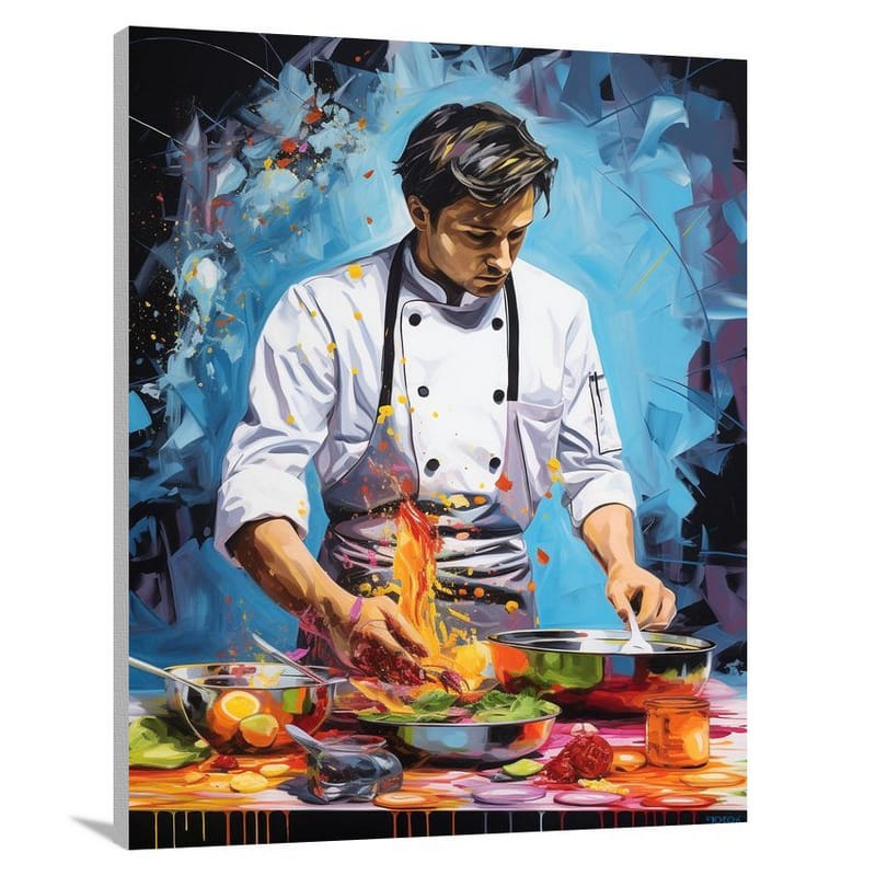 Chef's Culinary Canvas - Canvas Print