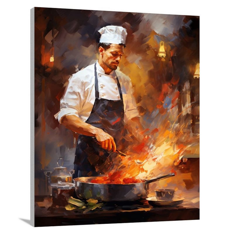 Chef's Culinary Symphony - Canvas Print