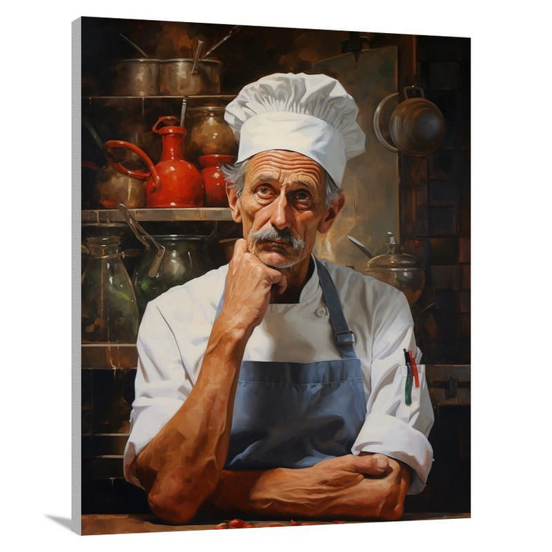 Chef's Reflections - Canvas Print