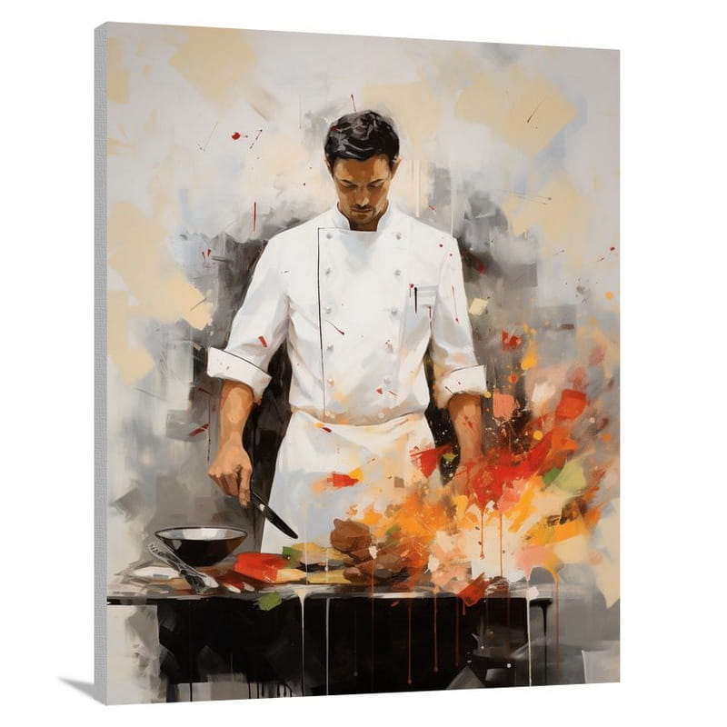 Chef's Serene Genius - Canvas Print