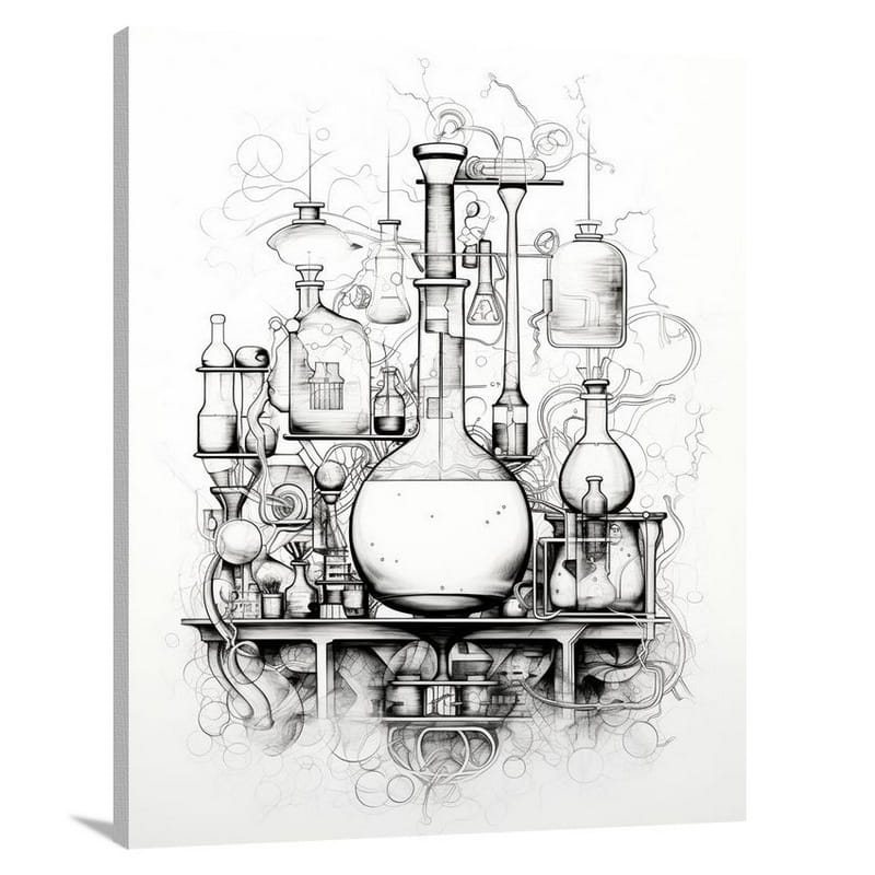 Chemistry Classroom - Canvas Print